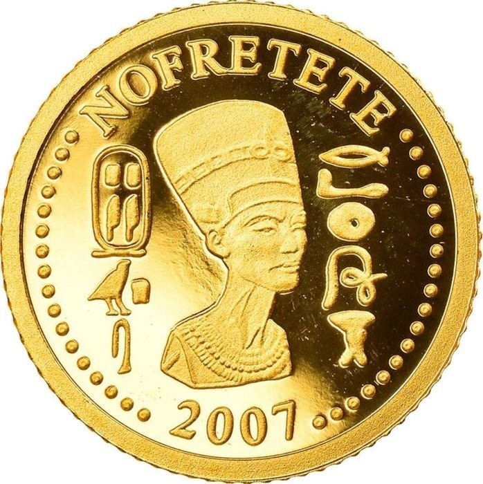 多哥. 1500 Francs 2007 "Nefertiti - Queen of Ancient Egypt", (.999) Proof  (沒有保留價)
