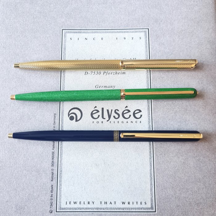 Elysee - 3 special ballpoint pens
