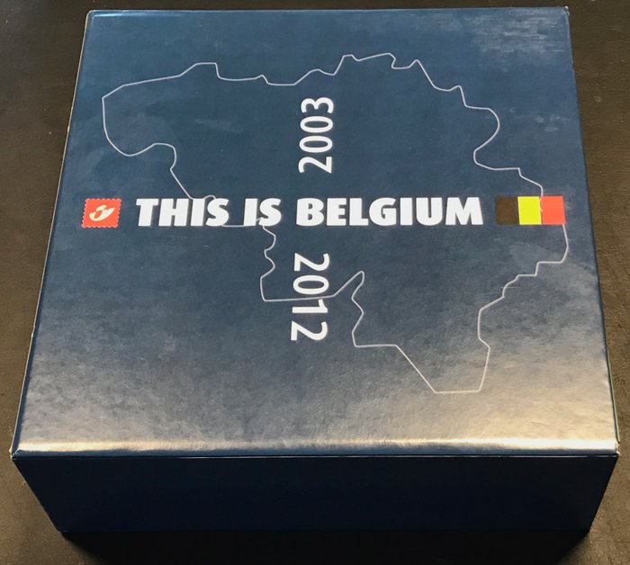 Belgien 2003/2012 - Stamp books ‘This Is Belgium’ in a collection box