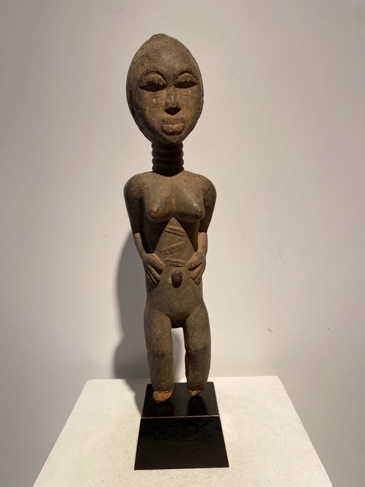 Statue(s) (1) - Wood - Baoulé - Côte d'Ivoire 