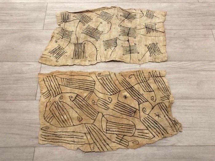 Textile (2) - Plant fibre - Tapa - Mbuti - Congo 