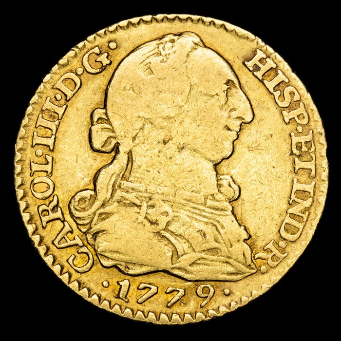 Spanien. Carlos III (1759-1788). Escudo - 1779. Madrid. P.J.