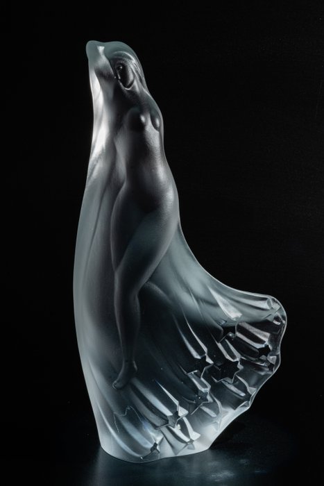 Ornela (Desná) - Ingrid Račková & David Suchoparek - 小雕像, "Electra" - 23 cm - 水晶玻璃 - 2002