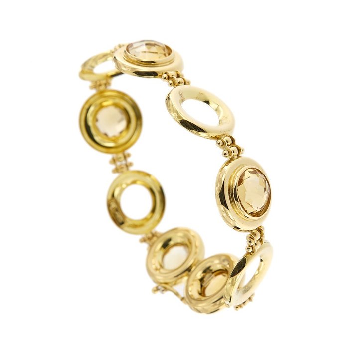 Preview of the first image of 18 kt. Yellow gold - Bracelet Citrine.