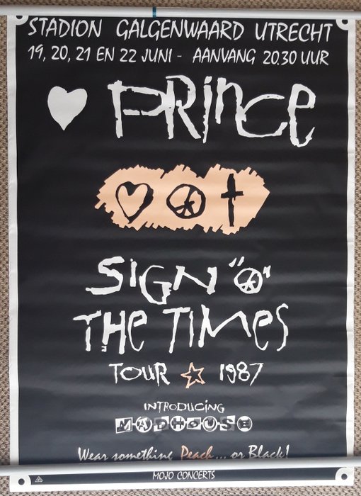 Prince – Sign of the Time – Original Concert Poster – Holland – Origineel eerste print poster – 1987/1987