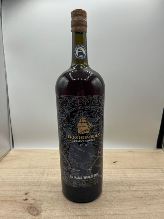 La Palma 2001 17 years old Tres Hombres - Captain's Choice - Edition 30 - Magnum - 150cl