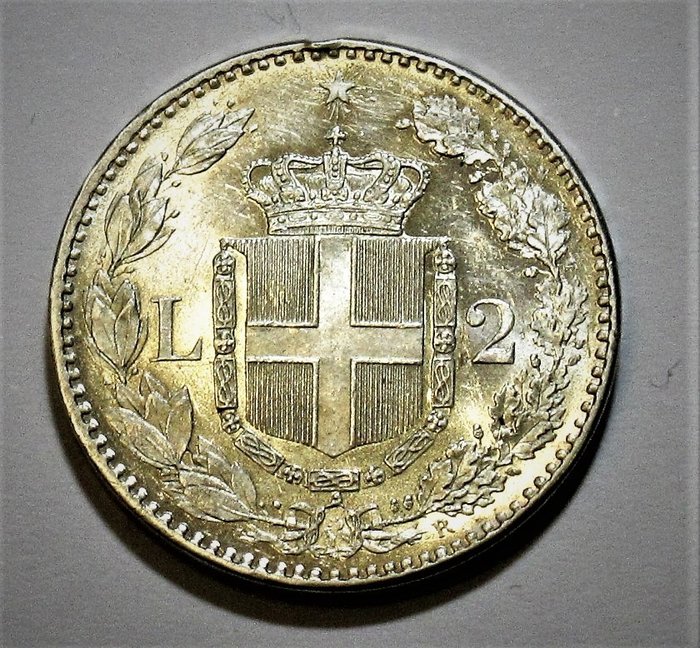 Italia, Regno d’Italia. Umberto I di Savoia (1878-1900). 2 Lire 1887 - Altissima conservazione con fondi a specchio
