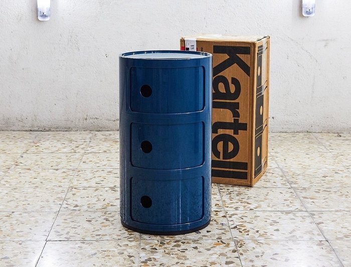 Kartell - Anna Castelli Ferrieri - Container - Componibili Klassiek Blauw - Plastic