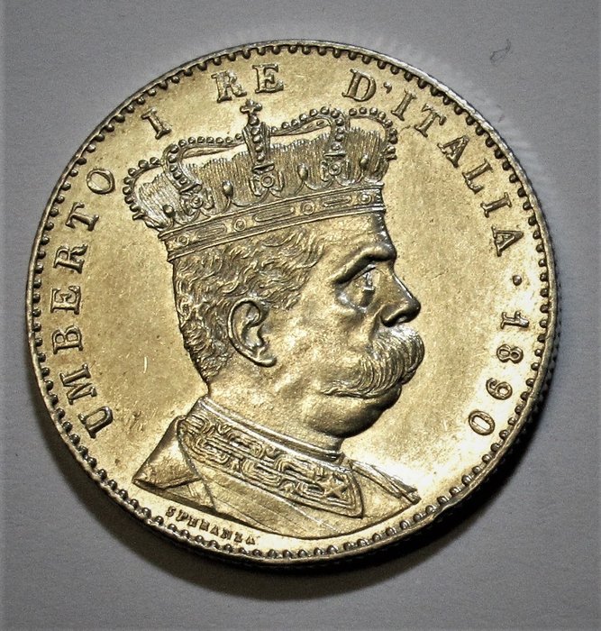 Italia, Eritrea italiana. Umberto I di Savoia (1878-1900). 2 Lire 1890