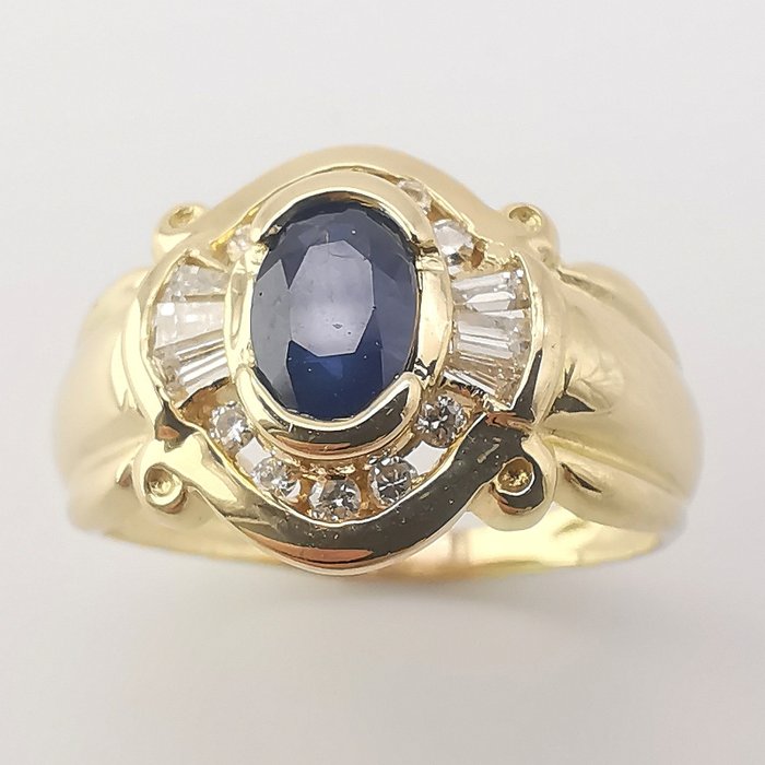 18 kt. Yellow gold - Ring - 0.78 ct Mixed - Catawiki