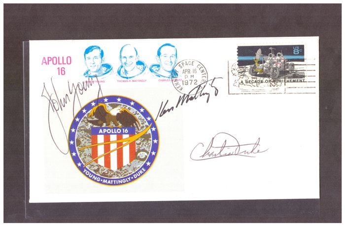United States of America - Apollo 16 insurance cover 1972