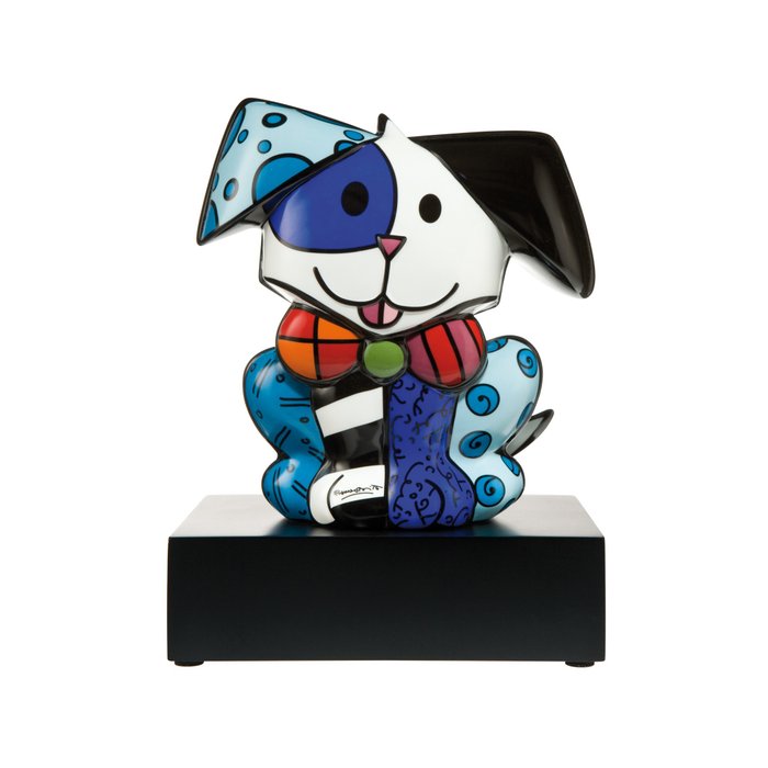 Preview of the first image of Romero Britto (1963) - His royal highness, porcelain figurine.