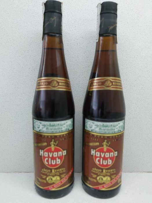 Havana Club - Anejo Reserva - b. Anni ‘90 - 70cl - 2 bottiglie