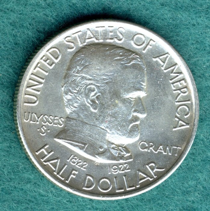 USA. 1/2 Dollar 1922 'Ulysses Grant'