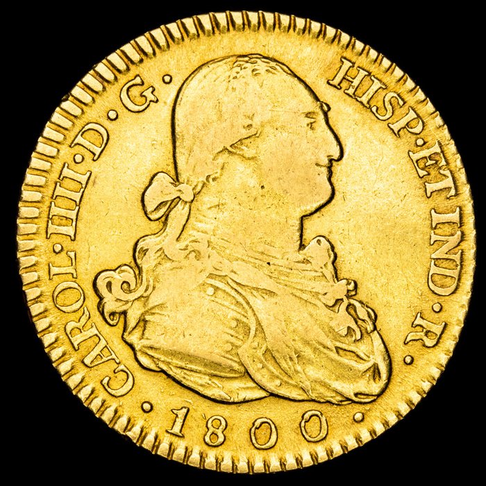Spain. Carlos IV (1788-1808). 2 Escudos - 1800 - Madrid. Ensayador M·F