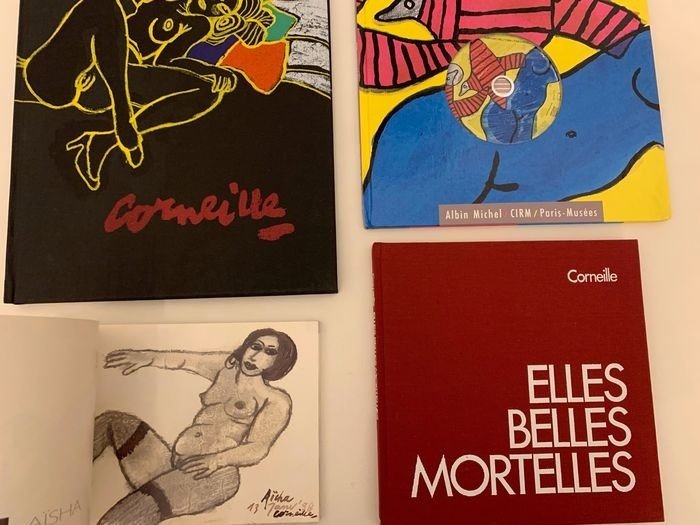 Corneille - Lot with 4 books: Berceuses, Elles Belles Mortelles, Ses Modèles & Corneille aujourd'hui - 1978/2005