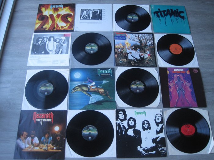 Psych / Prog Rock, Hard Rock lot with Bob Downes, Nazareth & Titanic - 7 Album's Mixed Lot - Différents titres - LP's - Pressages divers (voir description) - 1970/1981