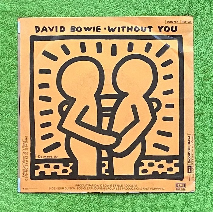 David Bowie - Without You / Criminal World 1st pressing - 45 rpm Single, EP 7", Œuvre d’art/Peinture - Premier pressage - 1984/1984