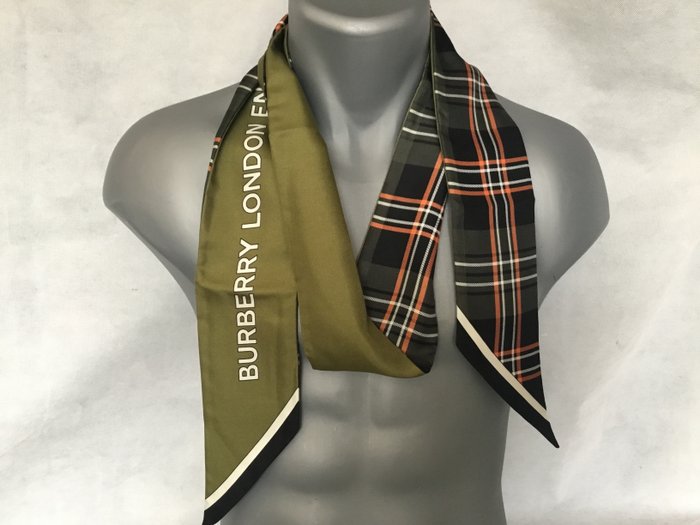 Burberry - Twilly Check vert - Scarf