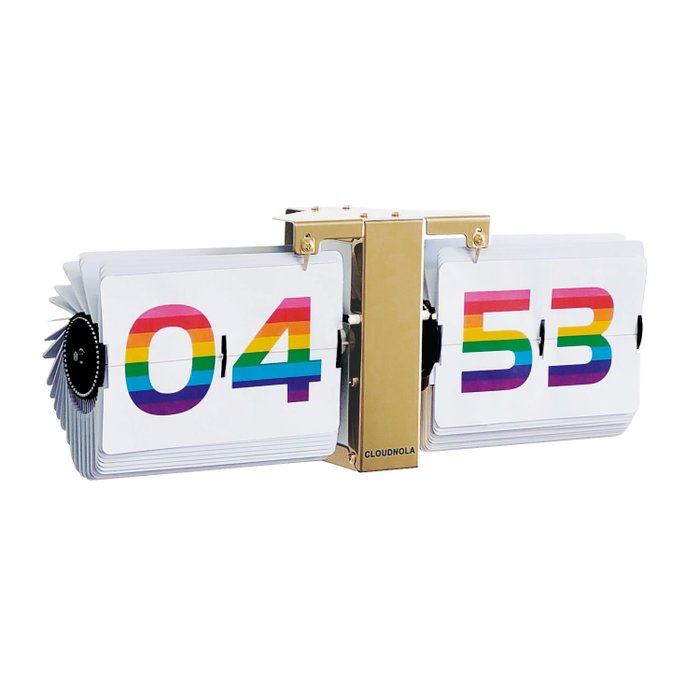 Renee Vendrig - Cloudnola 145 - Pendule - Rainbow Flip Clock - limited design
