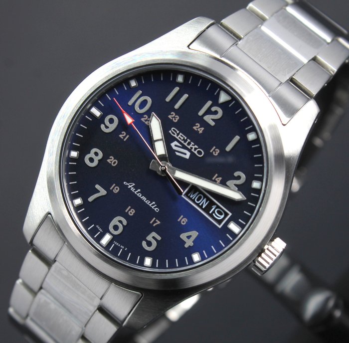 Preview of the first image of Seiko - Sport 5 Automatic Blue Dial - 4R36SRPG29K1 - Men - 2023.