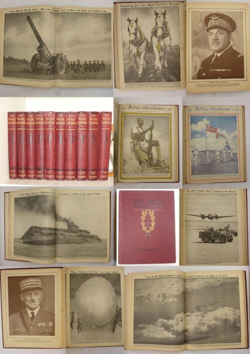 Sir John Hammerton - The War illustrated : 10 volume set - 1939/1947