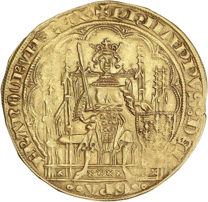 France. Philippe VI (1328-1350). Ecu d'or à la chaise