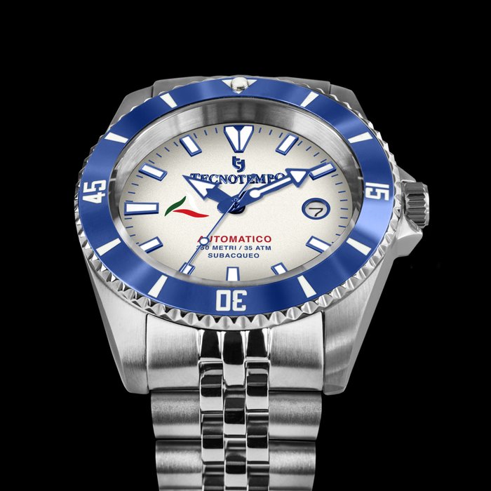 Image 3 of Tecnotempo - "NO RESERVE PRICE" - Diver's 350 Meters WR - TT.350A.GB (Light Grey) - Men - 2022