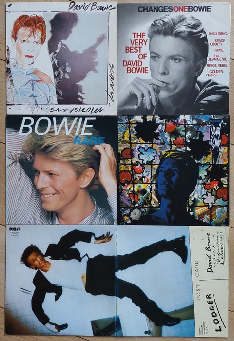David Bowie - 5 original 1980's albums - Différents titres - LP's - Pressages divers (voir description) - 1980/1984