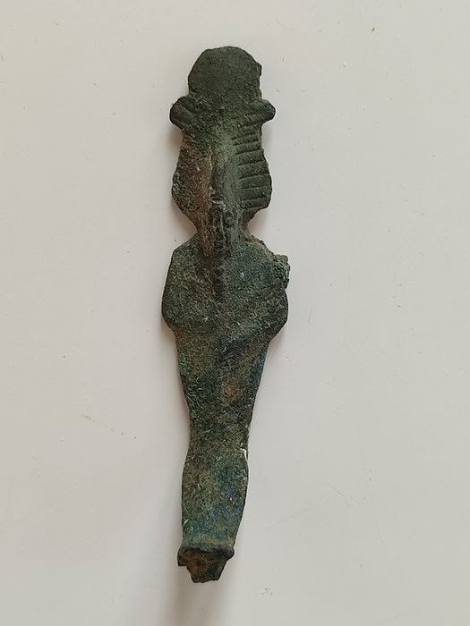 Antico Egitto Bronzo dio Osiride - 5×18×58 mm