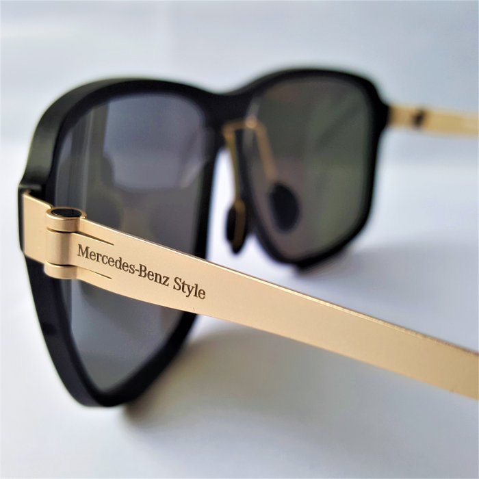 Image 2 of Accessory - Clubmaster Aviator - Gold - Polarized - New - Mercedes-Benz