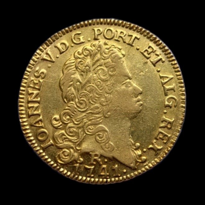 Brasilien (Kolonial). D. João V. (1706-1750). Peça (6.400 Reis) 1741 R - Rio de Janeiro - Escassa