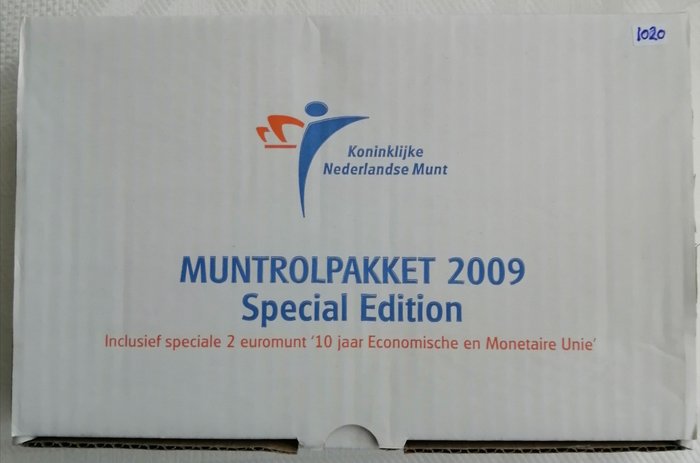 Nederland. Coin Rol Packet 2009 Special Edition (9 rolls, 345 coins), Incl. 2 Euro E.M.U.