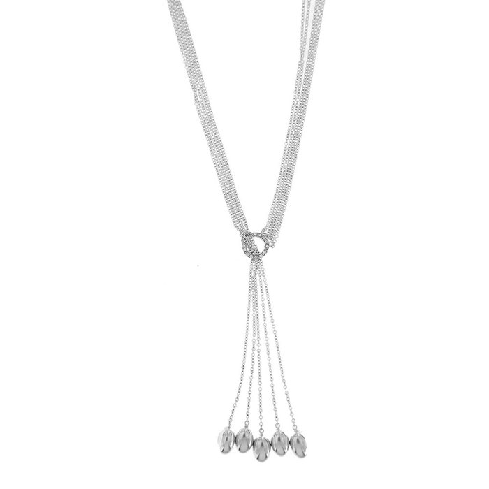 Image 2 of Nanis - 18 kt. White gold - Necklace with pendant - 0.12 ct