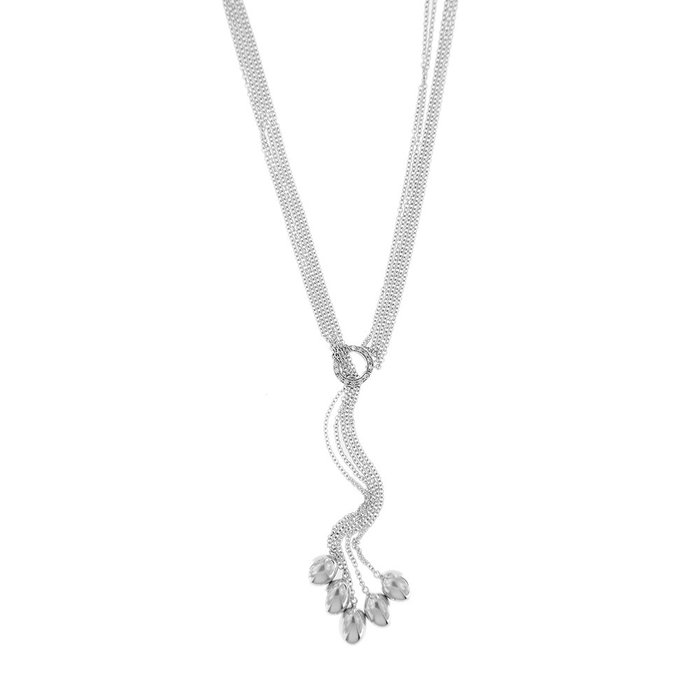 Image 3 of Nanis - 18 kt. White gold - Necklace with pendant - 0.12 ct