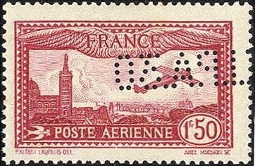 France 1930 - SSA : EIPA 30 Rouge avec certificats Gautre and Calves - Yvert PA6d