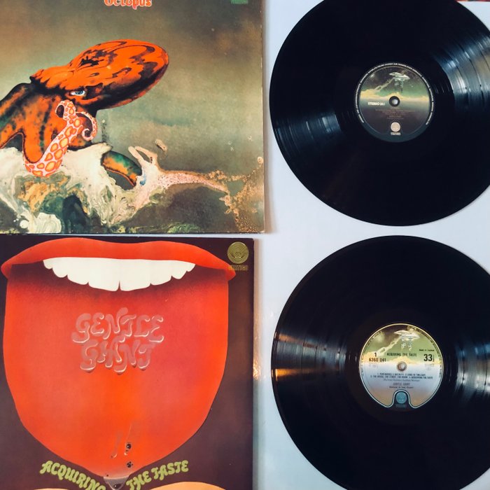 Gentle Giant - Acquiring the Taste & Octopus - Différents titres - LP's - Labels Vertigo Space Ship - 1973/1974
