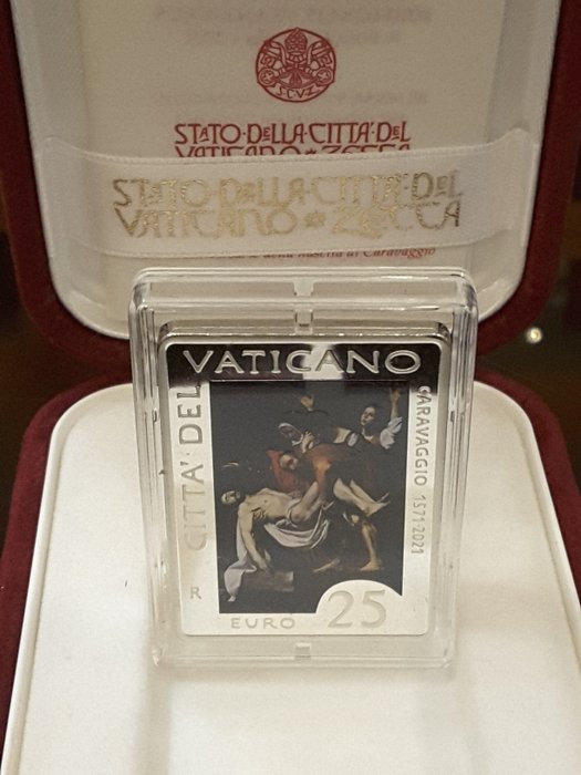 Vatikan. 25 Euro 2021  "450° Anniversario Della Nascita Di Caravaggio"