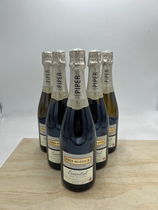 Piper-Heidsieck, Extra Brut "Essentiel" - Champagne Blanc de Blancs - 6 Flasker  (0,75 l)