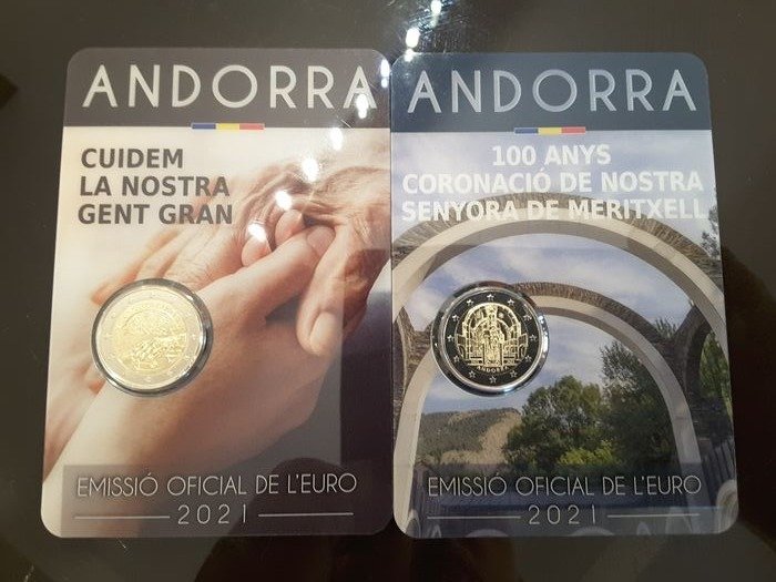 Andorra. 2 Euro 2021 (2 coins)