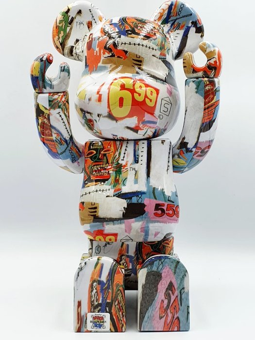 Image 2 of Medicom Toy - Be@rbrick 400% Andy Warhol x Jean Michel Basquiat