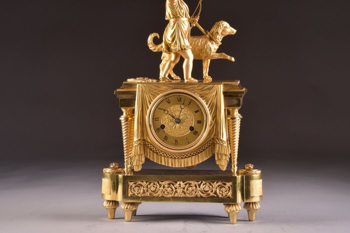 Image 3 of A Large Directory Period Mantle Clock - Directoire - Ormolu - circa 1800