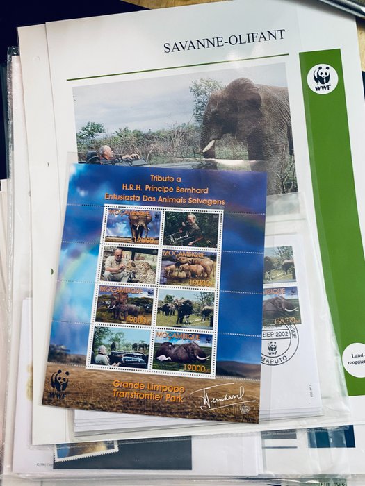 Wereld - Edel collectie nieuwe setjes WWF / WNF FDC/blokken/covers/kaarten