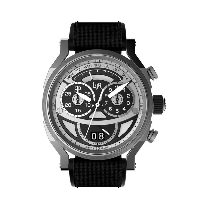 Preview of the first image of L&JR - Chronograph Day and Date Steel 2 Tone - S1503 "NO RESERVE PRICE" - Men - 2011-present.