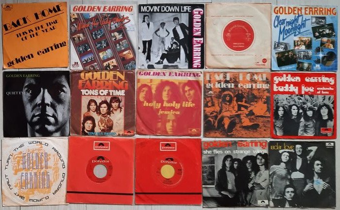 Golden Earring - 15 of Golden Earring's greatest singles on vinyl! - Titoli vari - Singolo 45 Giri - 1966/1989