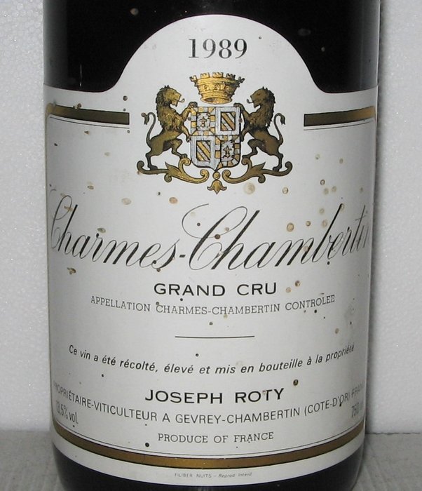 1989 Charmes-Chambertin Grand Cru "Très Vieilles Vignes" - Domaine Joseph Roty - Burgundia - 1 Bottle (0.75L)