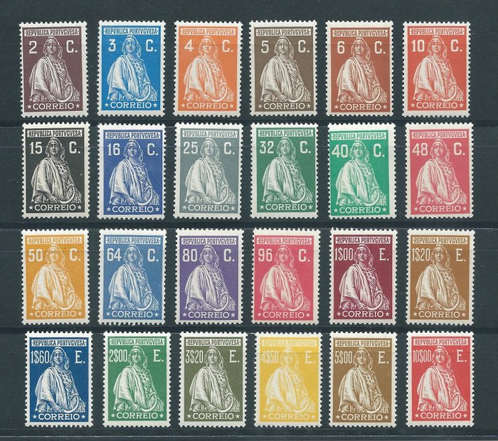 Portugal 1926 - Ceres. London issue. Complete set - Mundifil 396/419