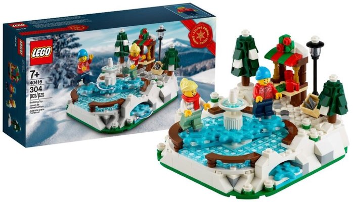 304 Pieces 40416 for sale online LEGO Ice Skating Rink Set 