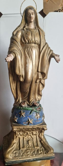Scultura, Vergine - Terracotta - metà del XIX secolo