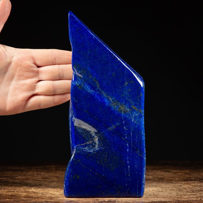 Lapis Lazuli DARK BLUE - CSÚCS minőség!!! Szabad forma - 205×90×30 mm - 1170 g